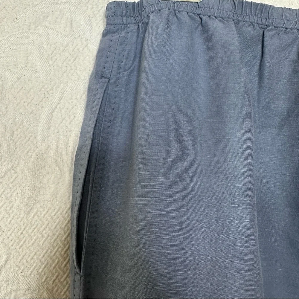 J. Jill Silk Linen High Waisted Wide Leg Pants - Picture 6 of 11